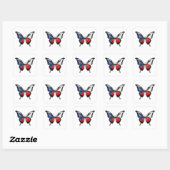 Tsjechische Swallowtail Vlinder Vlag Sticker (Vel)