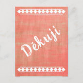 Tsjechische taal Dank u Briefkaart (Voorkant)