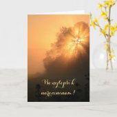 Tsjechische taal glorieuze zonsopgang verjaardag kaart (Gele Bloem)