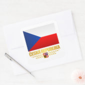 Tsjechische trots vierkante sticker (Envelop)