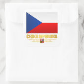 Tsjechische trots vierkante sticker (Tas)