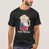 Tsjechische vaccinatie t pivo prosim beer aub tbc t-shirt (Voorkant)