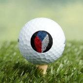 Tsjechische vingerafdrukvlag golfballen (Insitu Shirt)