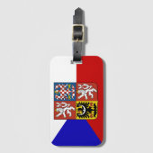 Tsjechische vlag bagagelabel (Voorkant (verticaal))