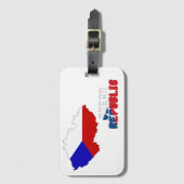 Tsjechische vlag bagagelabel (Voorkant (verticaal))
