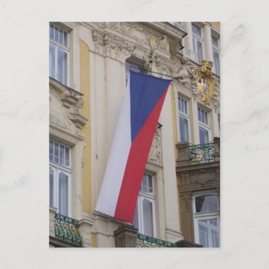 tsjechische vlag briefkaart (Voorkant)