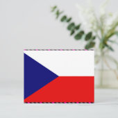 Tsjechische vlag briefkaart (Staand voorkant)