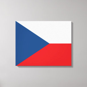 Tsjechische vlag canvas afdruk