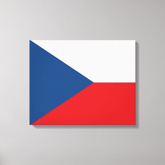 Tsjechische vlag canvas afdruk (Voorkant)