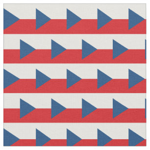 Tsjechische vlag en Trendy Fabric/mode Stof