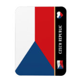 Tsjechische vlag en Tsjechisch land reizen/Tsjechi Magneet (Verticaal)