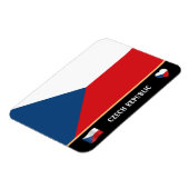 Tsjechische vlag en Tsjechisch land reizen/Tsjechi Magneet (Linkerzijde)