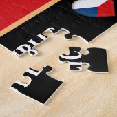 Tsjechische vlag en Tsjechisch land/Tsjechische Re Legpuzzel (Zijkant)
