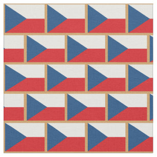 Tsjechische vlag en Tsjechische mode Fabric/sport Stof