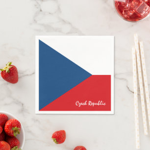 Tsjechische vlag en Tsjechische Republiek Tsjechis Servet