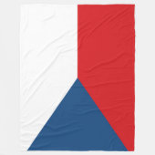 Tsjechische vlag fleece deken (Voorkant)