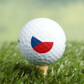 Tsjechische vlag golfballen (Insitu Shirt)