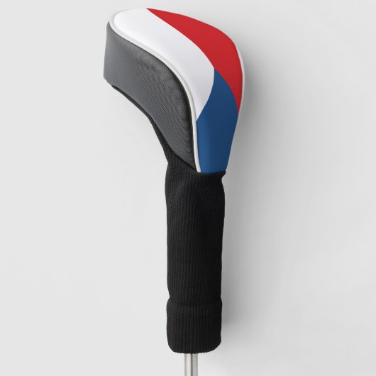 Tsjechische vlag golfheadcover (Schuin)