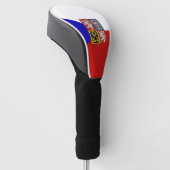 Tsjechische vlag golfheadcover (Schuin)