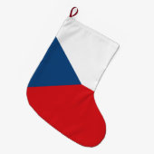 Tsjechische vlag grote kerstsok (Voorkant (Hangend))