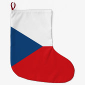 Tsjechische vlag grote kerstsok (Voorkant)