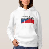 Tsjechische Vlag Hoodie, Tsjechië, Praag / Hradcan Hoodie (Voorkant)