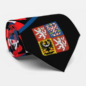 Tsjechische vlag : hoofdstad tsjechië stropdas (Opgerold)