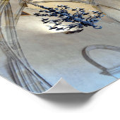 Tsjechische vlag in het kasteel van Praag Poster (Hoek)