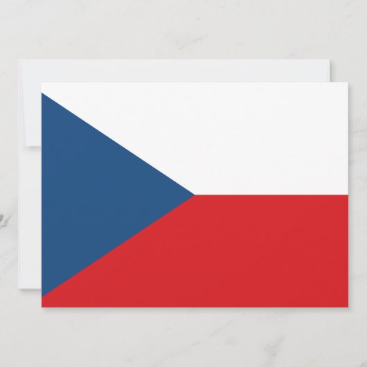 Tsjechische vlag kaart (Voorkant)