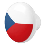 Tsjechische vlag keramische knop (Rechts)