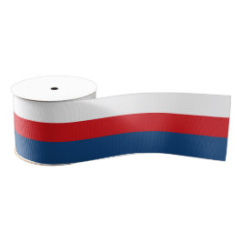 Tsjechische vlag kleuren lint, Tricolor, Tsjechië Grosgrain Lint