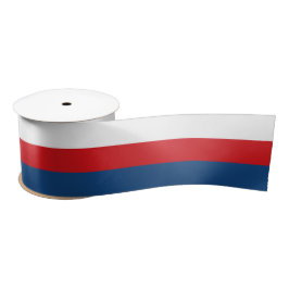 Tsjechische vlag kleuren lint, Tricolor, Tsjechië Satijnen Lint
