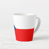 Tsjechische vlag latte mok (Rechterhoek)
