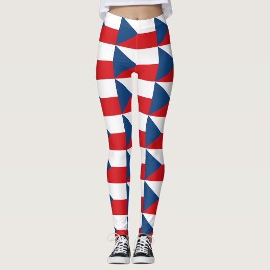 Tsjechische vlag leggings (Voorkant)
