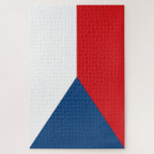 Tsjechische vlag legpuzzel (Verticaal)