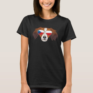 Tsjechische vlag Nederlandse Kooikerhondje Tsjechi T-shirt