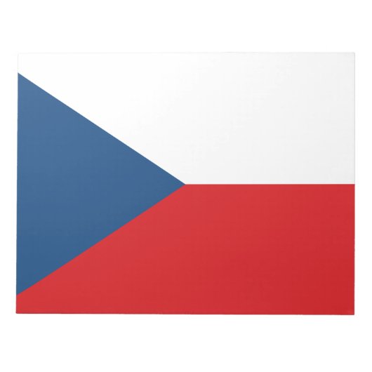 Tsjechische vlag notitieblok (Voorkant)