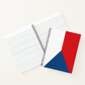 Tsjechische vlag notitieboek (Binnen)