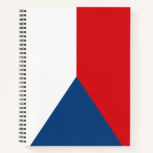 Tsjechische vlag notitieboek (Voorkant)