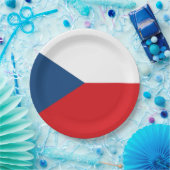 Tsjechische vlag papieren bordje (Feest)