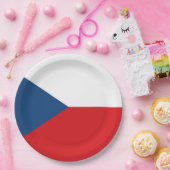 Tsjechische vlag papieren bordje (Feest)
