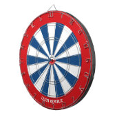 Tsjechische vlag Patriot's Bullseye Dartbord (Voorkant Rechts)