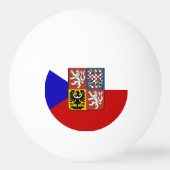 Tsjechische vlag pingpongbal (Achterkant)