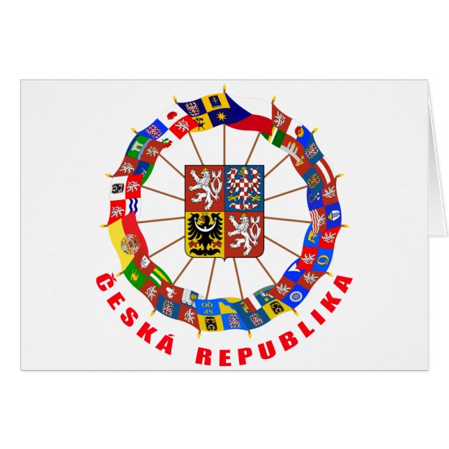 Tsjechische vlag Pinrad (Voorkant Horizontaal)