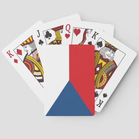 Tsjechische vlag pokerkaarten (Achterkant)