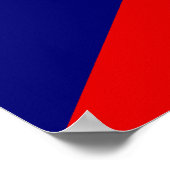 Tsjechische vlag poster (Hoek)