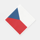 Tsjechische vlag servet (Hoek)