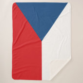 Tsjechische vlag sherpa deken (Voorkant)