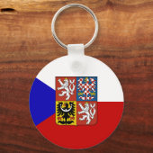 Tsjechische vlag sleutelhanger (Voorkant)