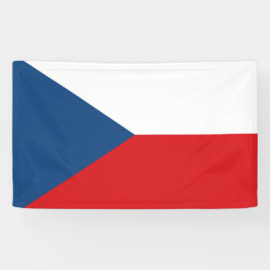 Tsjechische vlag spandoek